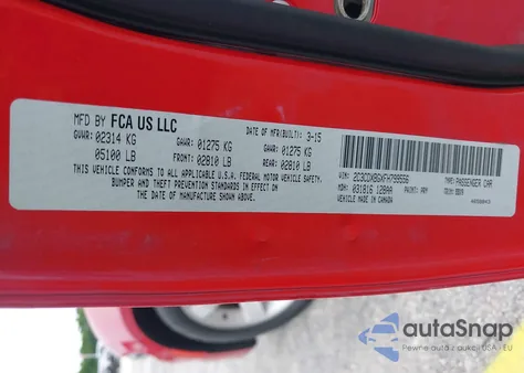 2015 Dodge Charger Se z USA, uszkodzony, nr VIN 2C3CDXBGXFH799556